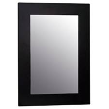 Krome 600 Designer Black Glass Framed Mirror