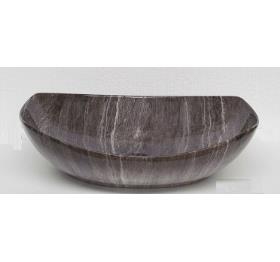 Orion 550 Large Matrix Marble Ceramic Above Counter Basin 550 x 400 x 155