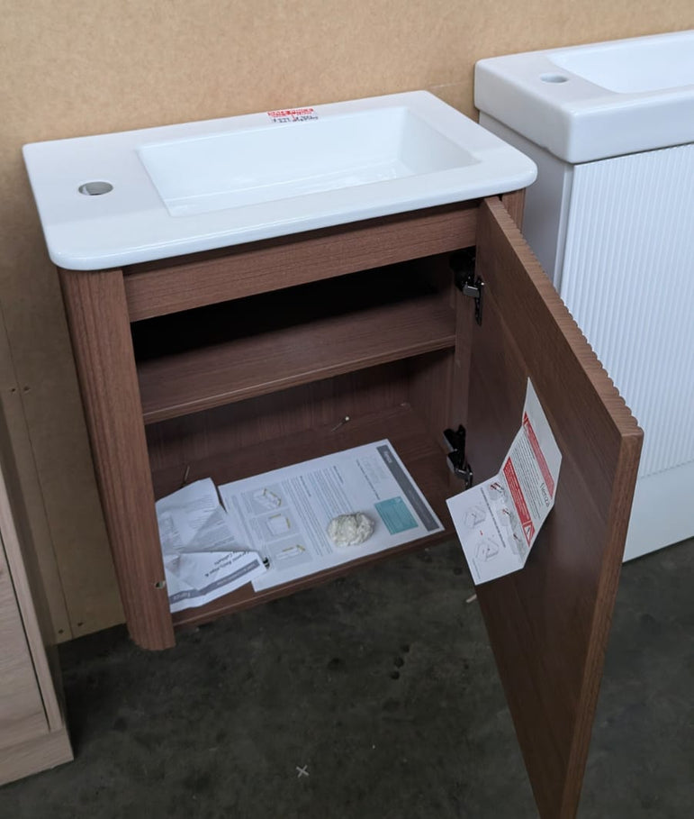 Ex-Display: Minka Mini 550mm Wall Hung Vanity With Ceramic Top
