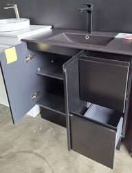 Ex-Display: Fingerpull 900mm Floor Standing Vanity with Ceramic Top
