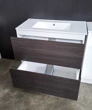 Ex-Display: Marine 900mm Floor Standing Vanity with Ceramic Top