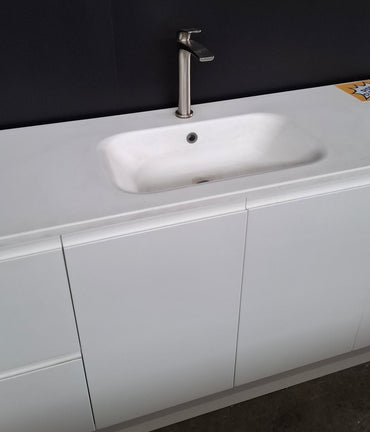 Ex-Display: Crystal 1500mm Floor Standing Vanity with Haven Top