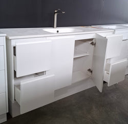 Ex-Display: Crystal 1500mm Floor Standing Vanity with Haven Top
