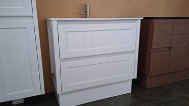 Ex-Display: Dolce Hampton 900mm Floor Standing Vanity with Ceramic Top