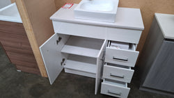 Ex-Display: Alexandria 900mm Floor Standing Vanity with Stone Top