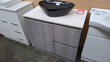 Ex-Display: Jane 900mm Floor Standing Vanity with Stone Top