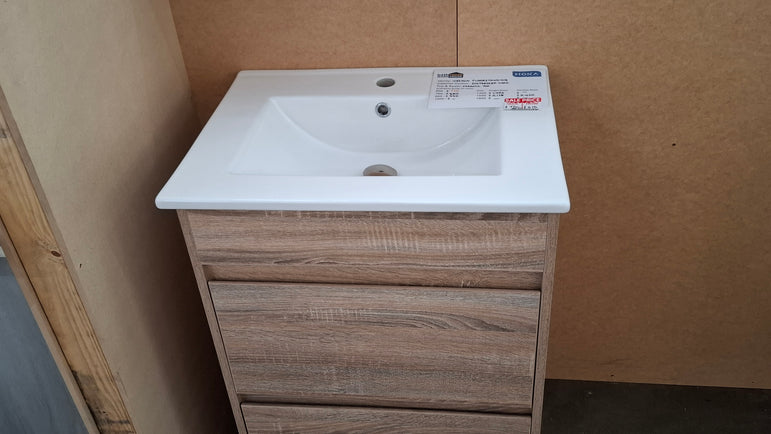 Ex-Display: Weston 600mm Floor Standing Vanity with Ceramic Top