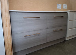 Ex-Display: Nevada Plus 1500mm Double Bowl Floor Standing Vanity with Ceramic Top