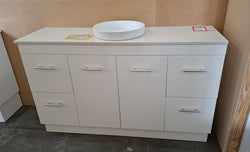 Ex-Display: Torino 1500mm Floor Standing Vanity with Stone Top