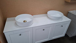 Ex-Display: Glacier All Door Wall Hung Vanity with Stone Top