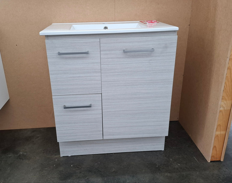 Ex-Display: Nevada 750mm Wall Hung Vanity with Ceramic Top