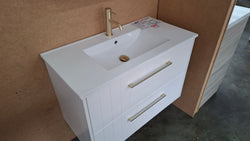 Ex-Display: Parklane 900mm Wall Hung Vanity with Ceramic Top