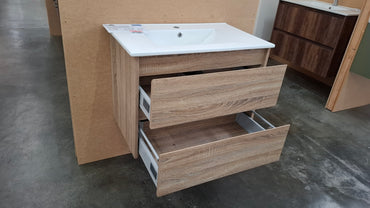 Ex-Display: Weston 750mm Wall Hung Vanity with Ceramic Top