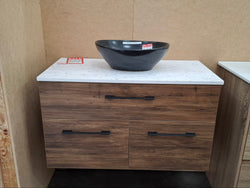 Ex-Display: Taylor 900mm Wall Hung Vanity with Stone Top