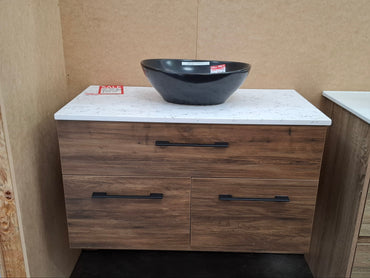 Ex-Display: Taylor 900mm Wall Hung Vanity with Stone Top