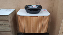 Ex-Display: Nature 750mm Wall Hung Vanity with Stone Top