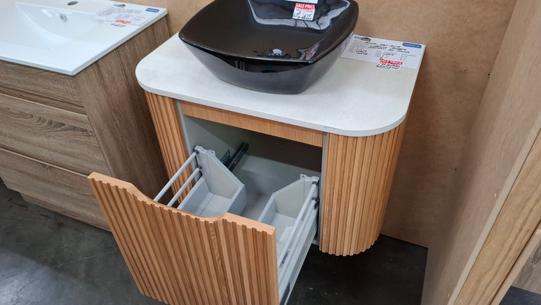 Ex-Display: Nature 750mm Wall Hung Vanity with Stone Top