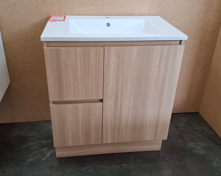 Ex-Display: Polly Jane 750mm Floor Standing Vanity with Ceramic Top