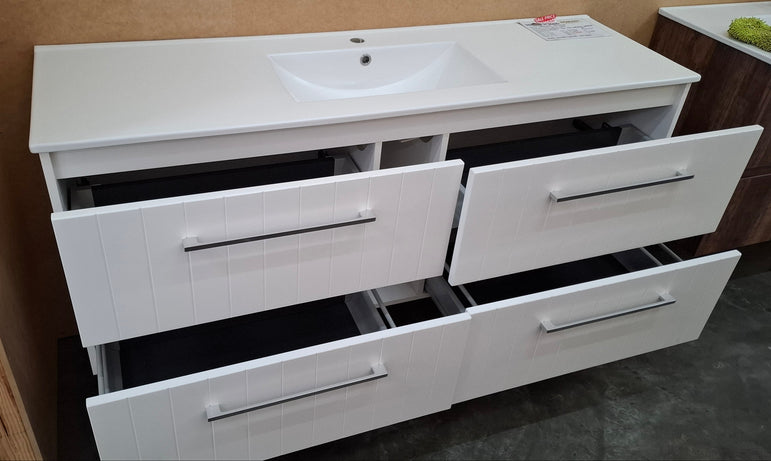 Ex-Display: Parklane 1500mm Wall Hung Vanity with Ceramic Top