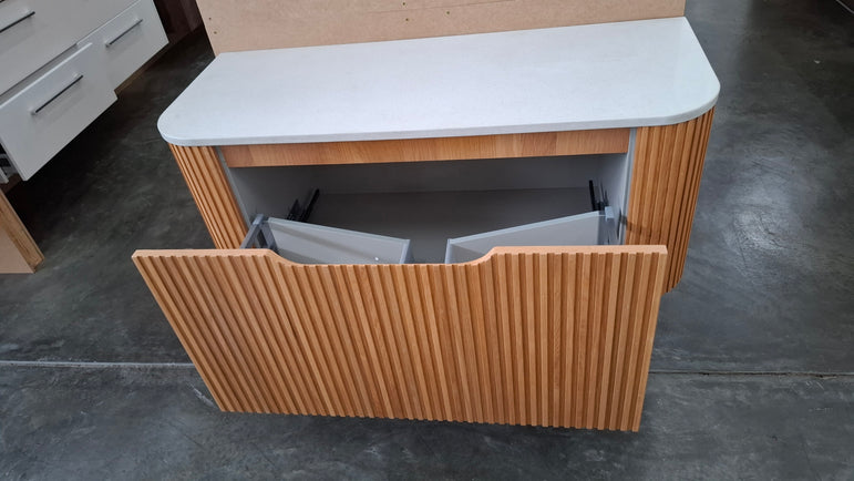 Ex-Display: Nature 1200mm Wall Hung Vanity with Stone Top