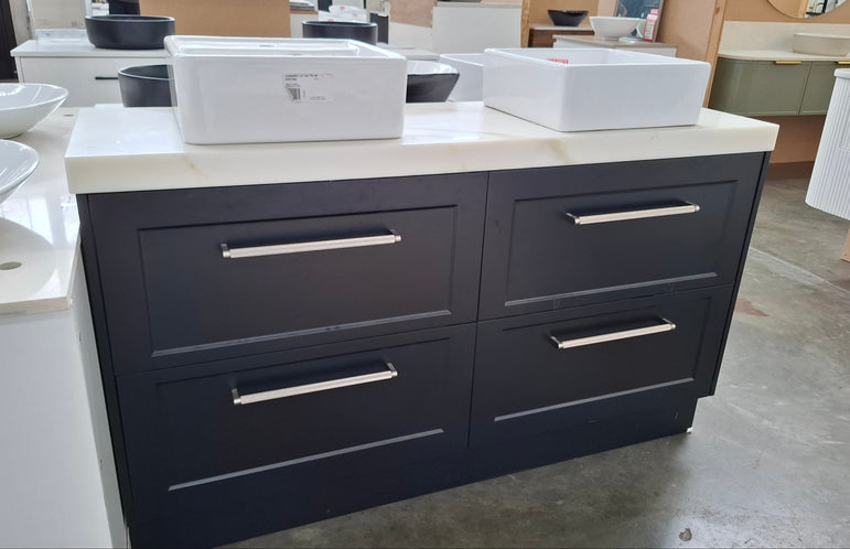 Ex-Display: Mosman 1500mm Floor Standing Vanity with Stone Top