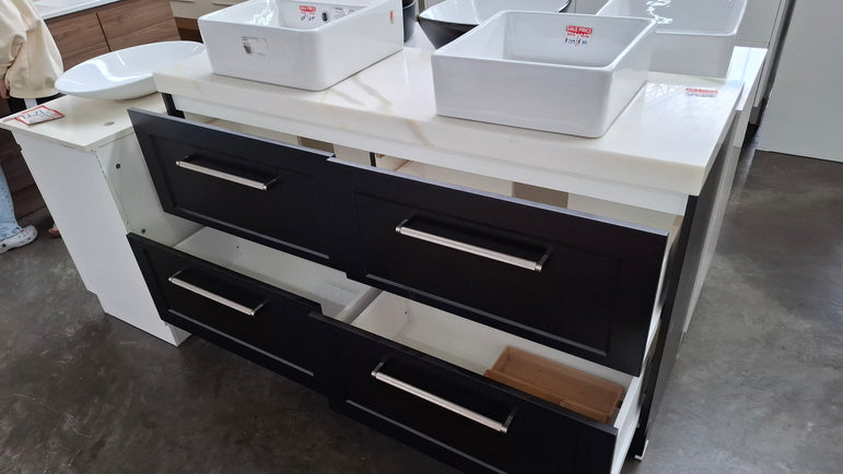 Ex-Display: Mosman 1500mm Floor Standing Vanity with Stone Top