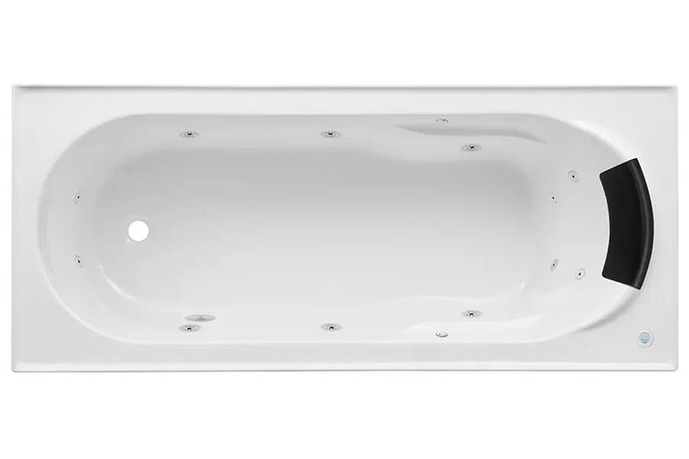 Adatto 1650 Contour 12-Jet Spa Bath - 1650 x 715 x 445mm