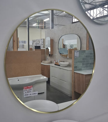 Ex-Display: Reba Mirror 800mm - Urban Brass