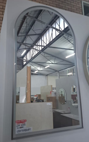 Ex-Display: Canterbury LED Mirror 500 x 900mm - Brushed Nickel