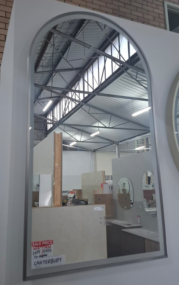 Ex-Display: Canterbury LED Mirror 500 x 900mm - Brushed Nickel