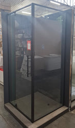 Ex-Display: Calais 900mm Door and Return Panel - Black Frame
