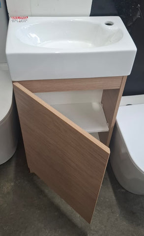 Ex-Display: Tiny Floor Standing Vanity with Ceramic Basin