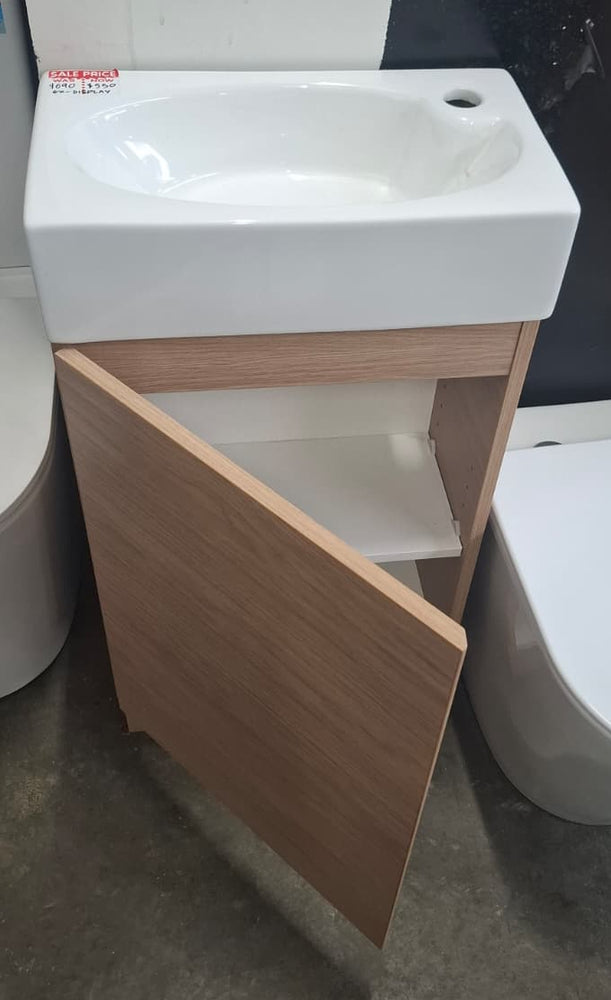 Ex-Display: Tiny Floor Standing Vanity with Ceramic Basin