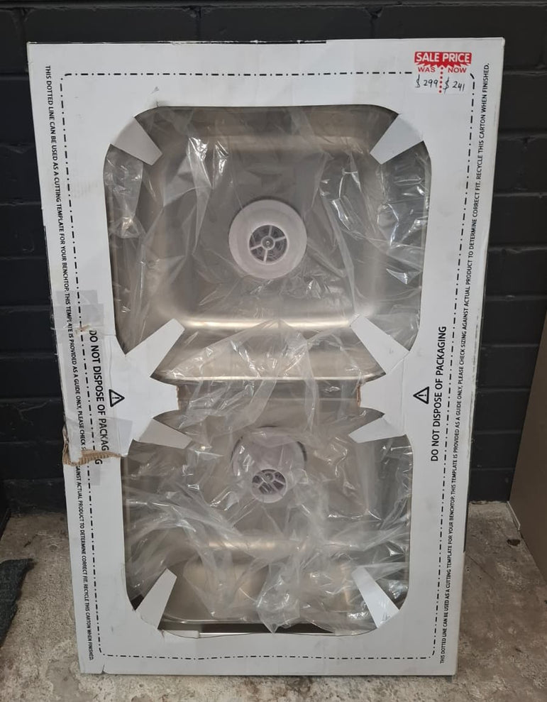 Ex-Display: Tiva 780 Kitchen Sink Double Bowl