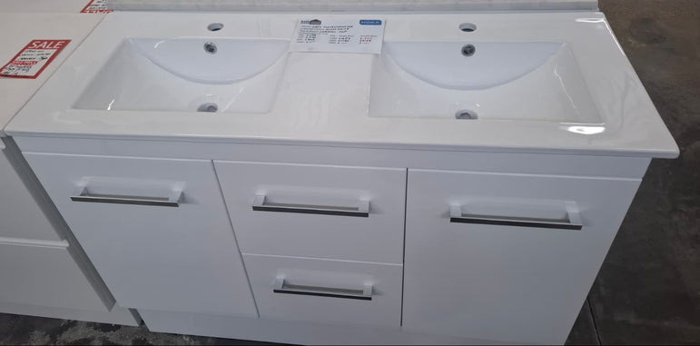 Ex-Display: Katy 1200mm Floor Standing Vanity with Ceramic Top