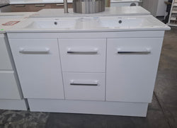 Ex-Display: Katy 1200mm Floor Standing Vanity with Ceramic Top