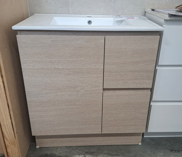 Ex-Display: Nevada 750mm Floor Standing Vanity with Ceramic Top
