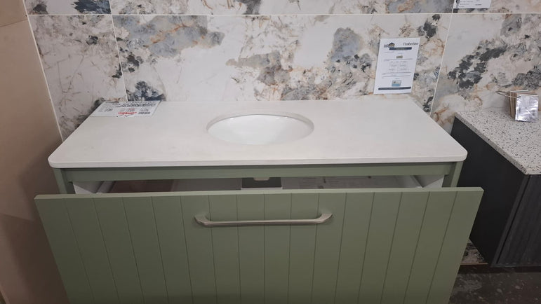 Ex-Display: Saba 1200mm Wall Hung Vanity with Stone Top
