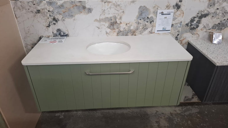 Ex-Display: Saba 1200mm Wall Hung Vanity with Stone Top