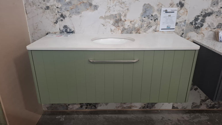 Ex-Display: Saba 1200mm Wall Hung Vanity with Stone Top