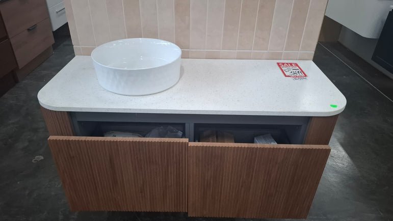 Ex-Display: Waverly 1200mm Wall Hung Vanity with Stone Top
