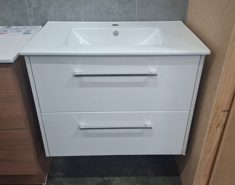 Ex-Display: Havard 750mm Wall Hung Vanity with Ceramic Top