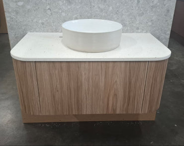 Ex-Display: Waverly 900mm Wall Hung Vanity with Stone Top