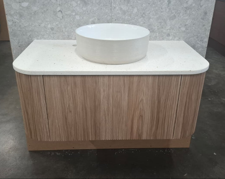 Ex-Display: Waverly 900mm Wall Hung Vanity with Stone Top