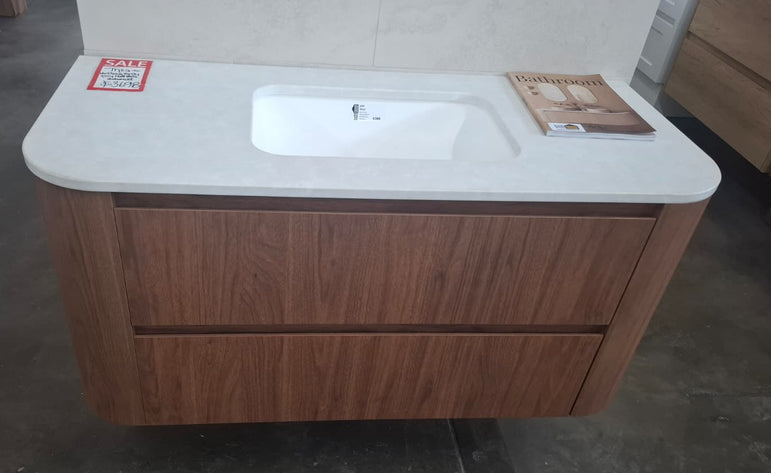 Ex-Display: Thea 1200mm Wall Hung Vanity with Stone Top