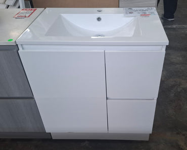Ex-Display: Jane Express 750mm Floor Standing Vanity with Cast Marble Top