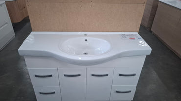 Ex-Display: Antonio Semi-Recessed 1200mm Floor standing Vanity