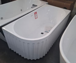 Ex-Display: Eleanor Left-Hand Corner Acrylic Bath with Overflow, 1500mm