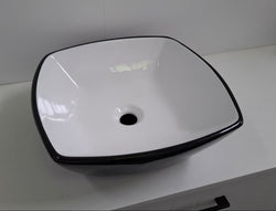 Ex-Display: Gloss White and Black Basin