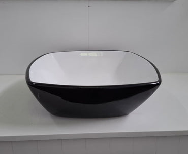 Ex-Display: Gloss White and Black Basin